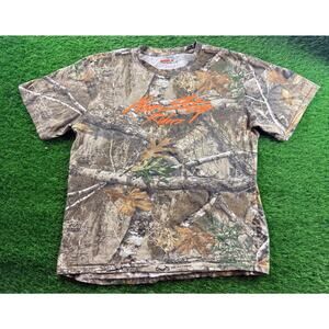 Magellan Outdoors Hunt Gear Camo T-Shirt XL Realtree Texas Non Stop Rider Tee